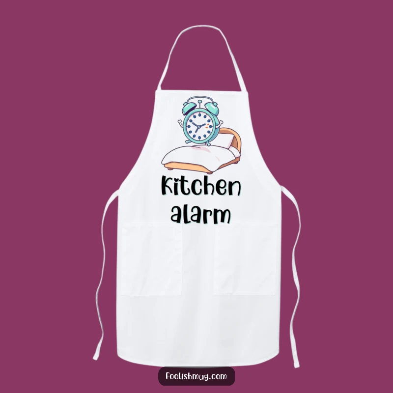 Funny Startled Alarm Clock Apron: Hilarious Kitchen Wake-Up