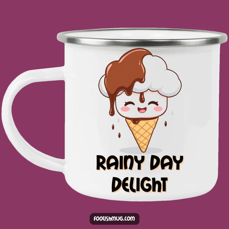 Funny Syrup Cloud Camping Mug: Dessert Drama for Outdoors & Funny Gifts!