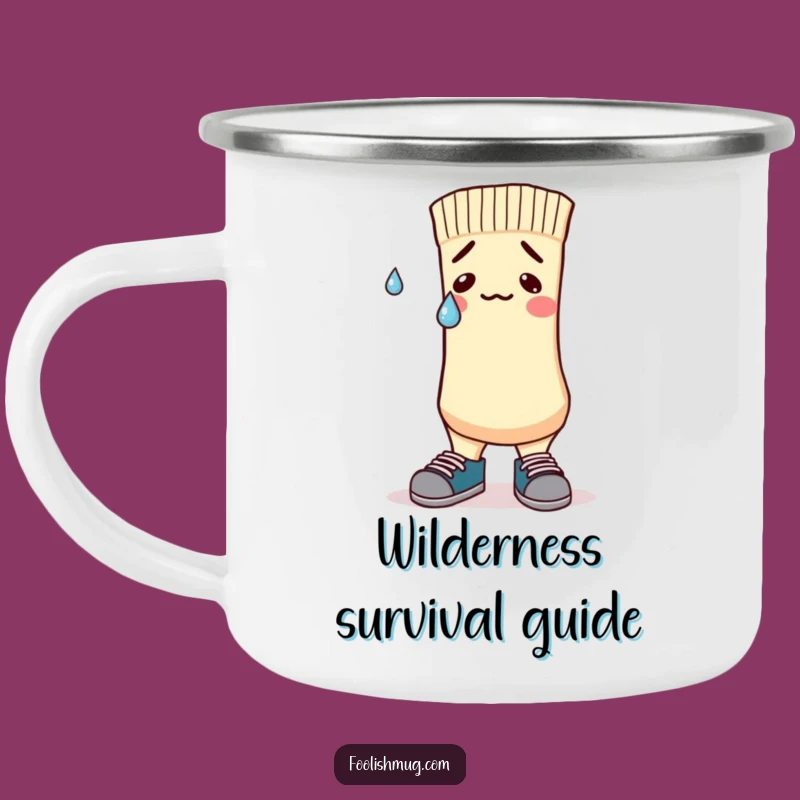 Funny Nervous Sock Camping Mug: Mismatched Shoes Cause Stress, Perfect Funny Gift!