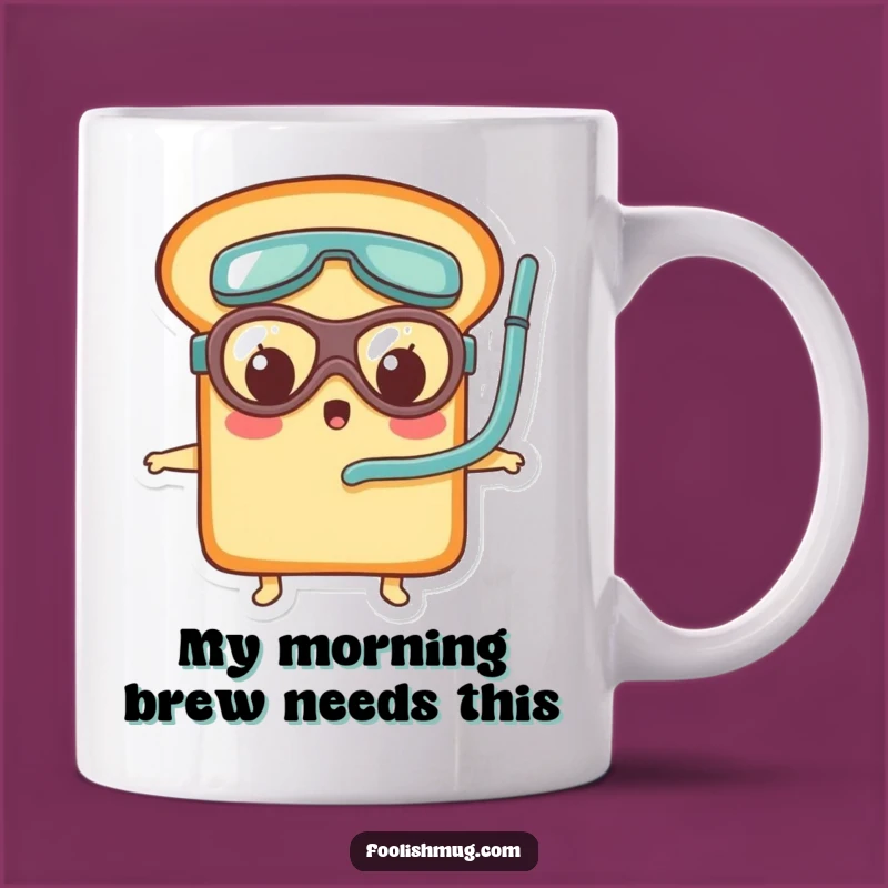 Funny Surprised Bread Goggles Mug: A Hilarious Gift for Bread Lovers and Adventurers Alike