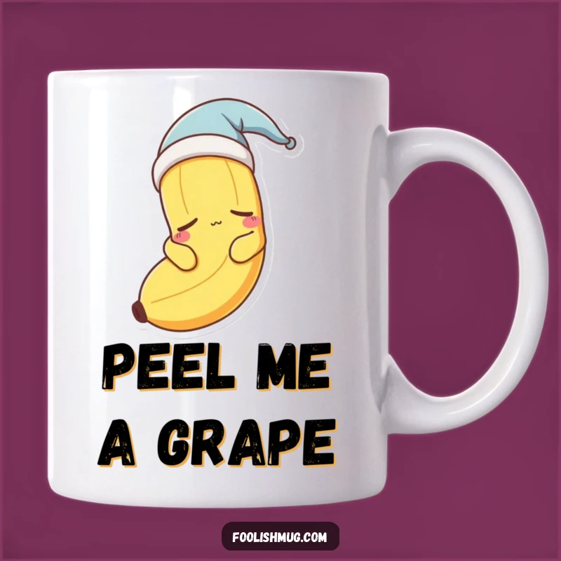 Funny Sleepy Banana Nightcap Mug - Hilarious Tired Gift!