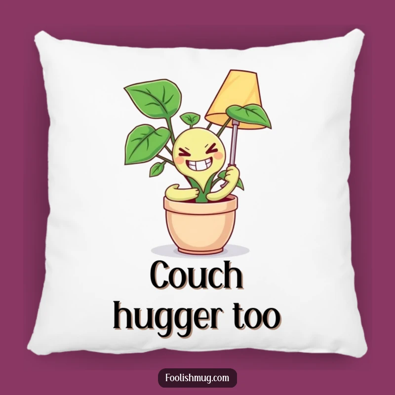 Funny Maniacal Plant Pillow: Snuggle with a Grin in This Hilarious Decor!