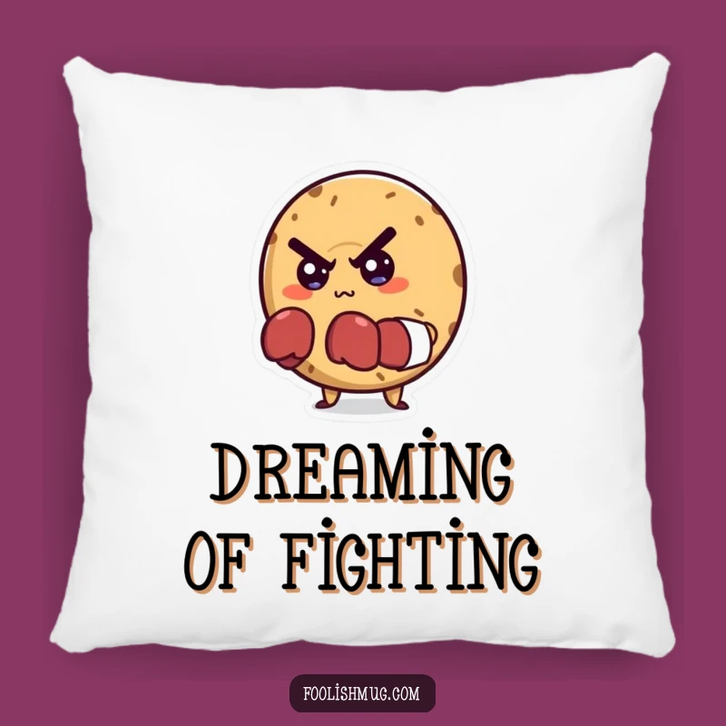 Funny Bagel Boxer Pillow: Cozy & Determined Character Cushion!