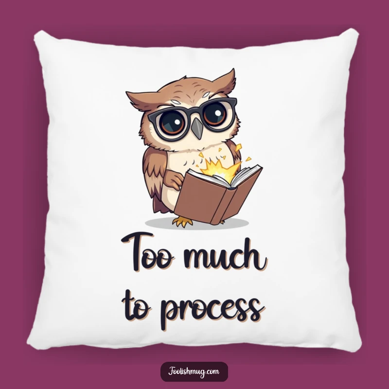 Funny Owl Pillow: Cozy & Hilarious Exploding Book Design for Comfy Funny Gifts!