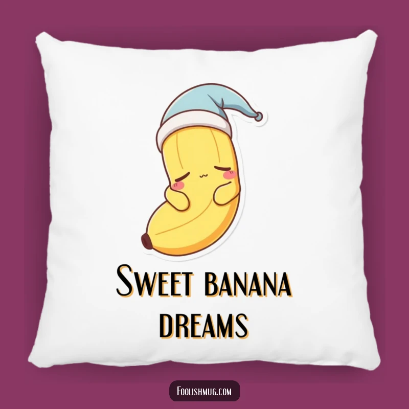 Funny Sleepy Banana Nightcap Pillow - Cozy Comfort & Sweet Dreams!