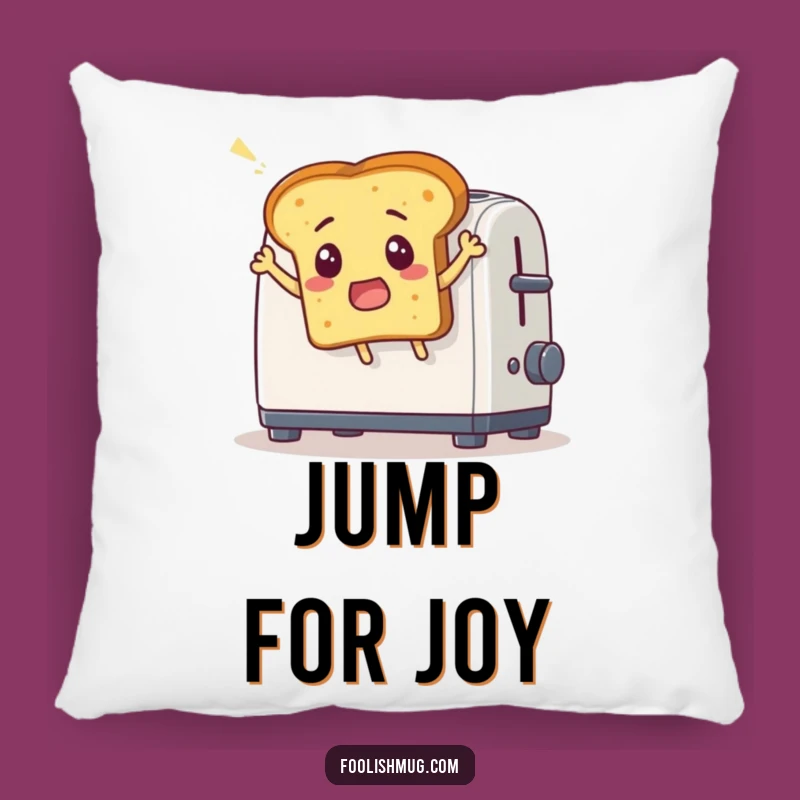 Funny Toast Leap Pillow: Cozy & Comical Bread Escape for Comfy Funny Gifts!