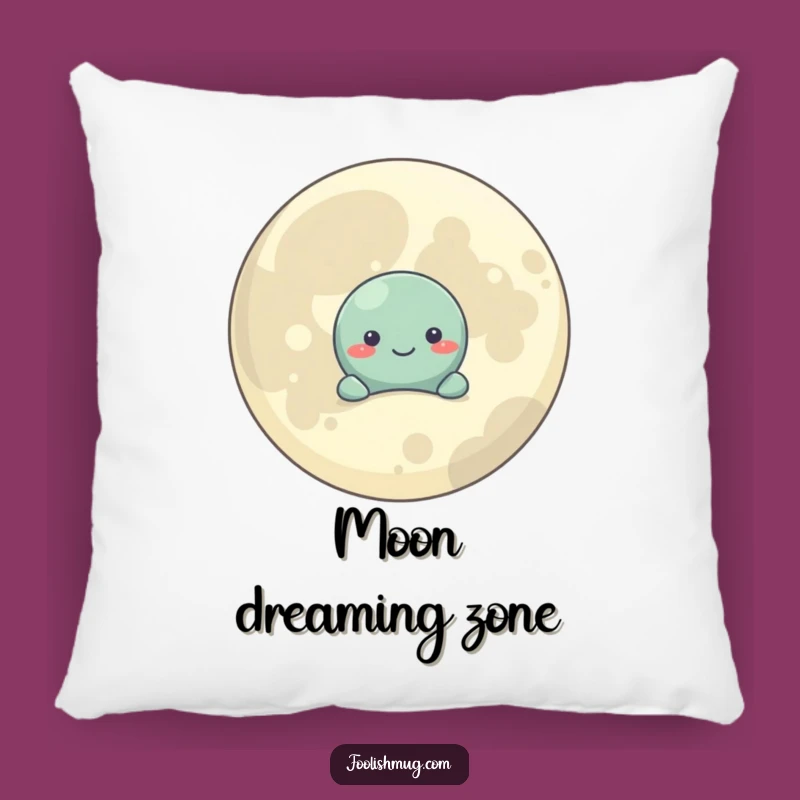 Funny Shy Planet Pillow: Cozy Cosmic Comfort, Adorable Moon Pal, Perfect Gift