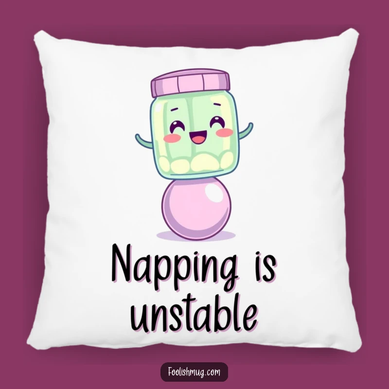 Funny Wobbly Jelly Jar Pillow: Cozy Comfort with a Hilarious Twist