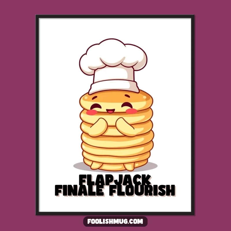 Funny Pancake Bow Digital Art: Hilarious Breakfast Decor