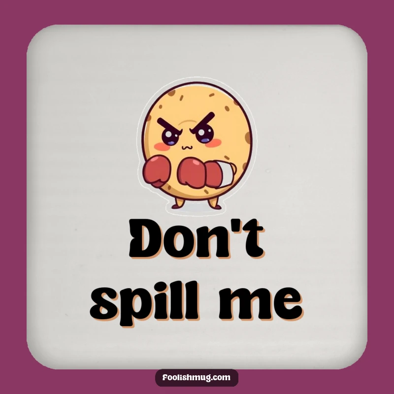 Funny Bagel Boxer Coaster Set: Determined Decor for Drink Protection!