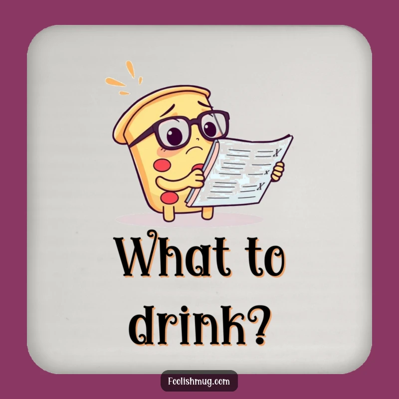 Funny Pizza Coasters - Protect Your Table