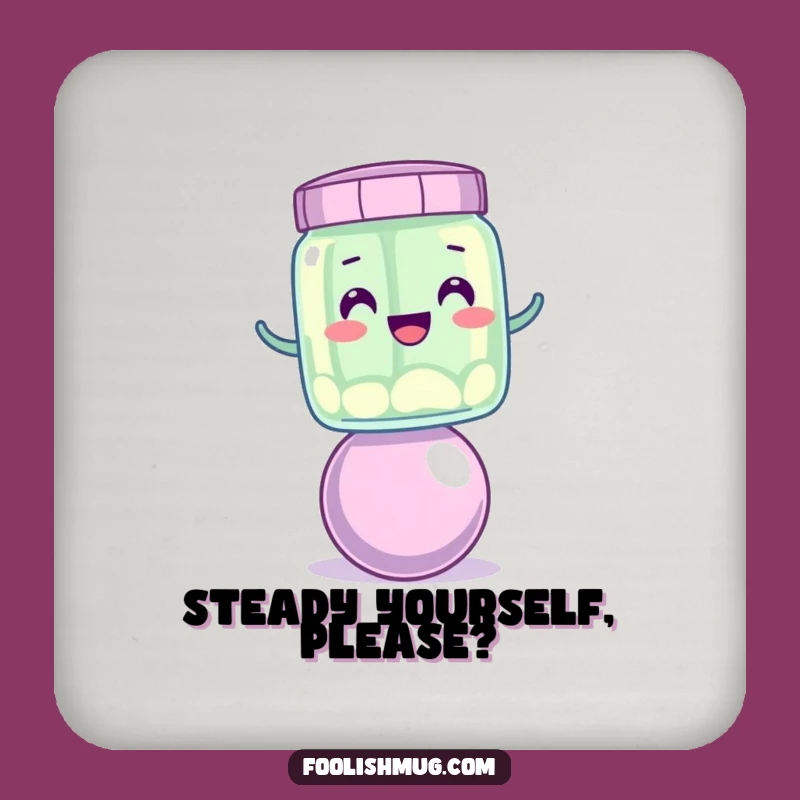 Funny Wobbly Jelly Jar Coaster Set: Protect Surfaces with Sweet Humor