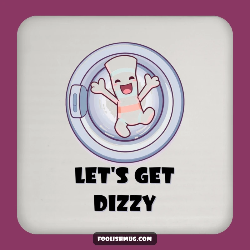 Funny Sock Escape Coaster: Cute Cartoon Character Surface Protection & Humorous Gift!