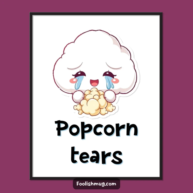 Funny Joyful Cloud Poster: Add a Happy Twist with This Hilarious Wall Art!