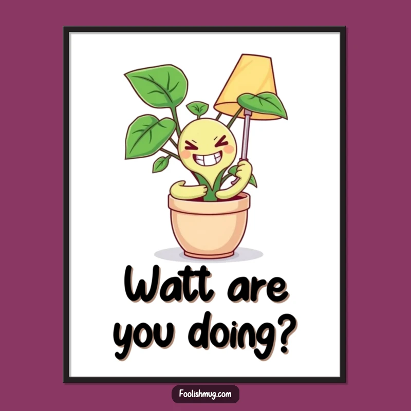 Funny Maniacal Plant Poster: Add a Quirky Twist with This Hilarious Wall Art!