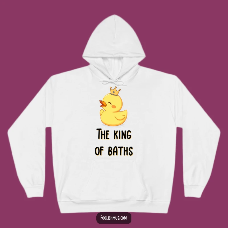 Cozy Funny Singing Duck Hoodie, Warm Apparel for Royal Crooners