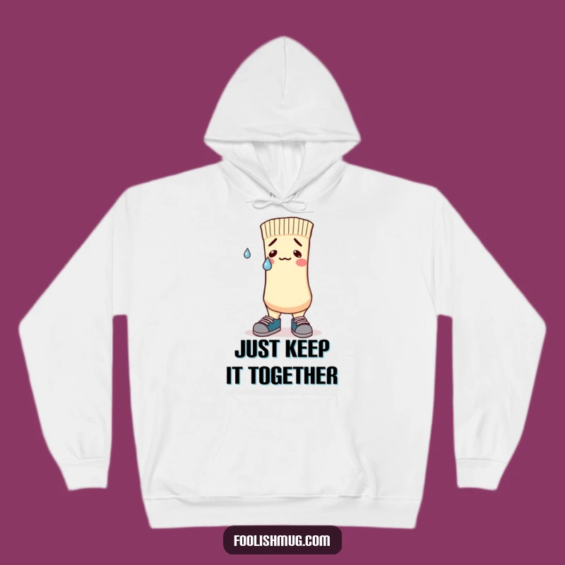 Funny Nervous Sock Hoodie: Mismatched Shoes Cause Stress, Perfect Funny Gift!