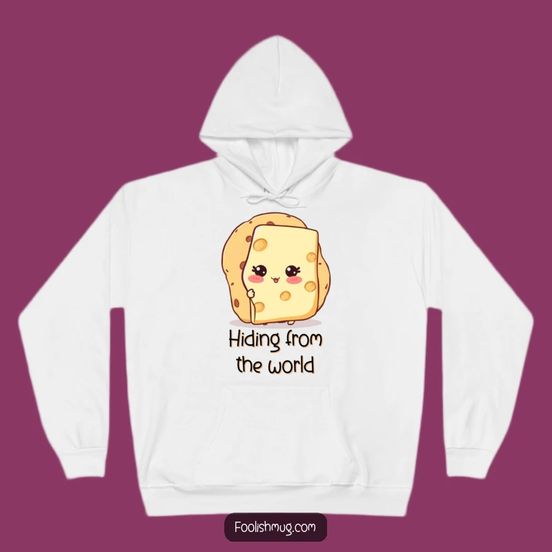 Funny Shy Cheese Cracker Hoodie: A Cheesy Introvert's Delight, Perfect Funny Gift!