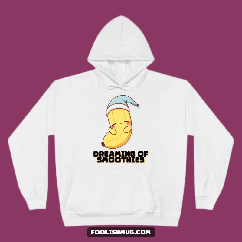 Funny Sleepy Banana Nightcap Hoodie - Snuggle Up with Humor!