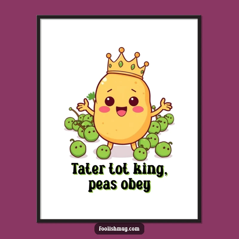 Funny Free Printable Potato Art: Royal Veggie Army Downloadable Art