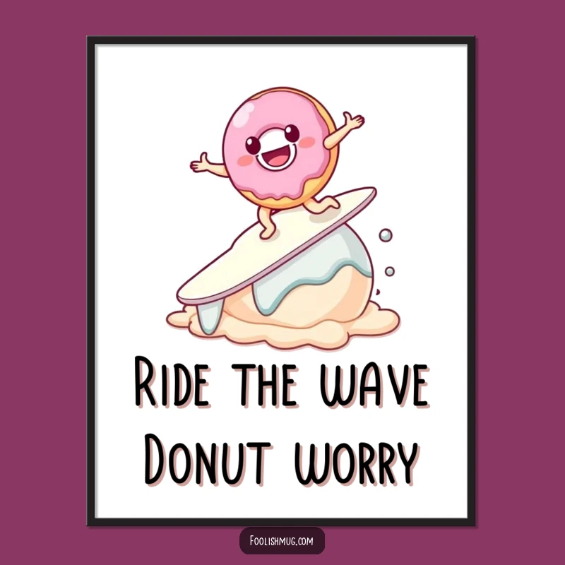 Funny Free Printable Donut Art - Quirky Downloadable Decor for Any Space