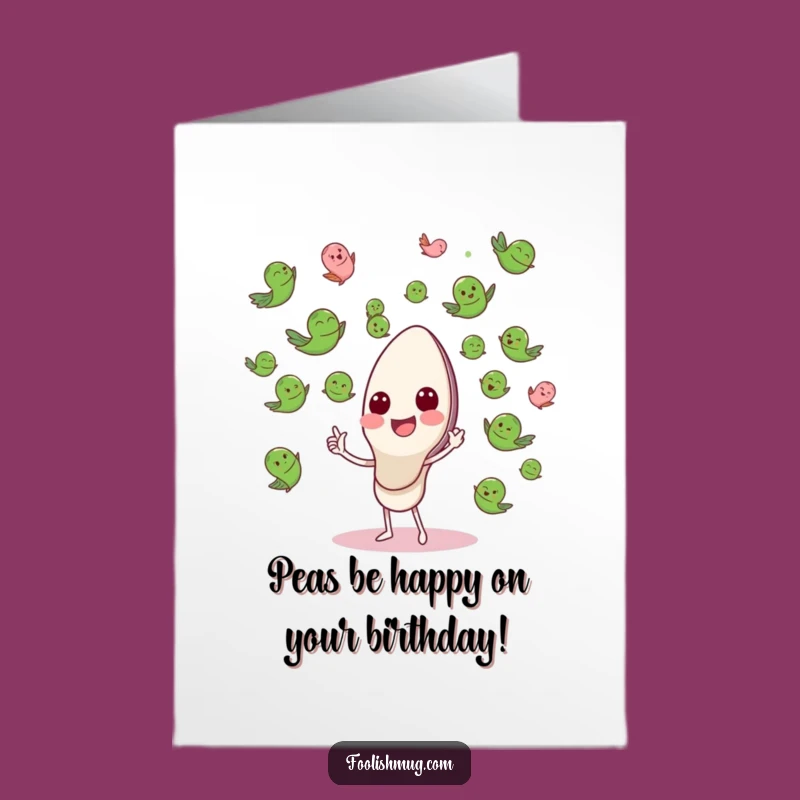 Free Printable Spoon Conductor Birthday Card - Funny Downloadable Gift for Foodies