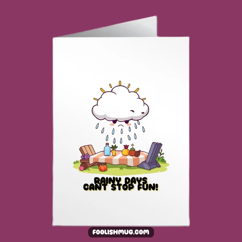 Free Printable Birthday Card: Grumpy Cloud Spoils Fun for Hilarious Wishes!