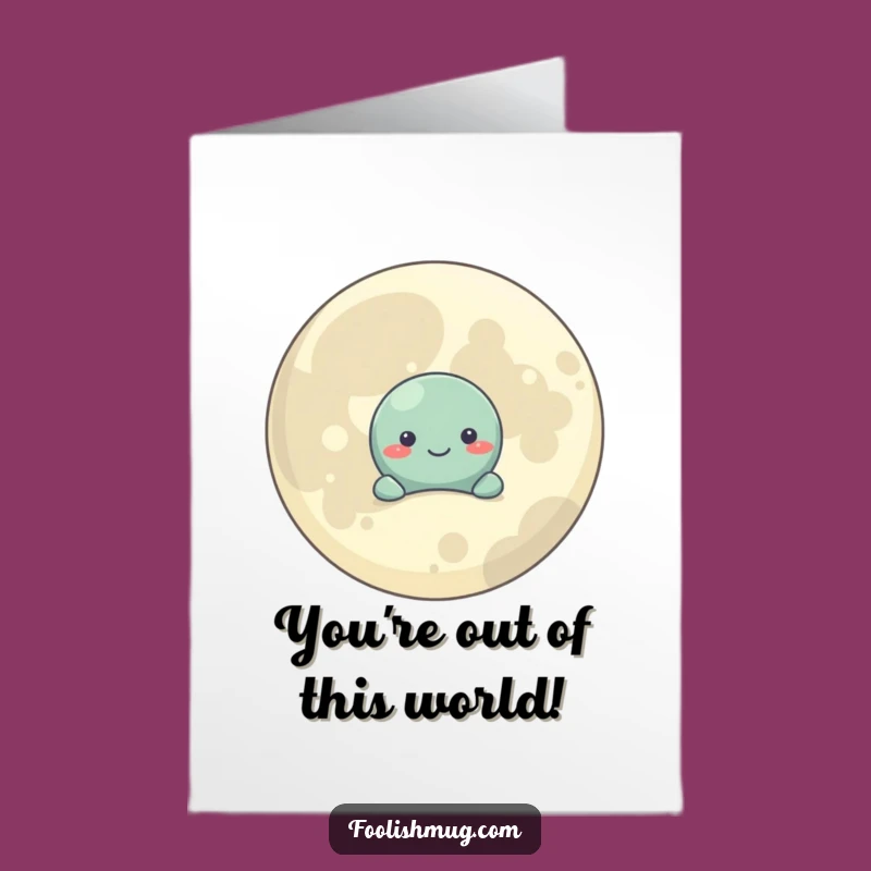 Free Printable Congrats Card: Shy Planet Moon Cheer - Downloadable Fun