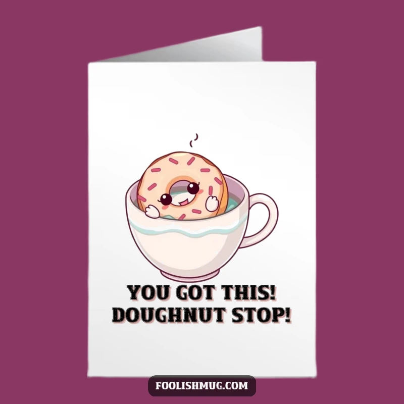 Free Printable Congrats Card: Donut Coffee Swim - Celebrate Your Brew!