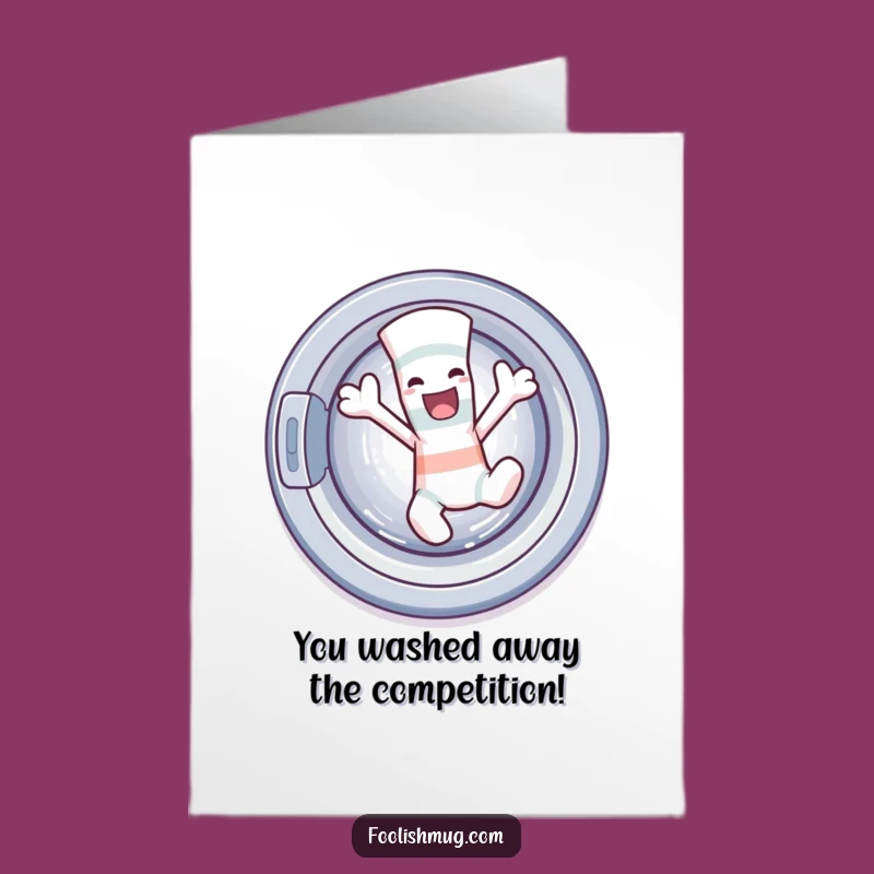 Funny Sock Congrats Card: Laundry Escape, Free Printable Downloadable