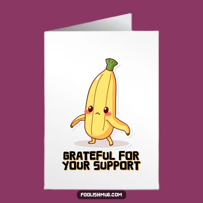 Free Printable Thank You Card: Determined Banana Peel's Gratitude Stand!