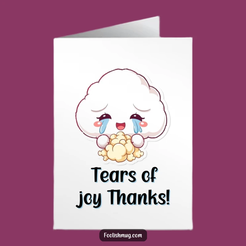 Free Printable Thank You Card: Cloud Popcorn Tears - Thanks Galore!
