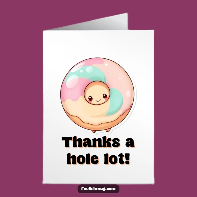 Sweet Free Printable Donut Thank You Card - Shy Lolly Gratitude Downloadable Gift