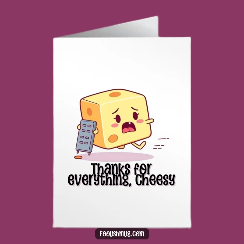 Free Printable Cheese Thank You Card: Grater Escape, Print Now