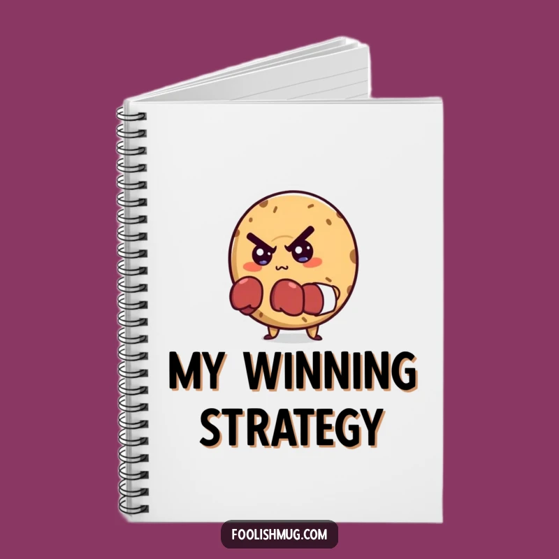 Funny Bagel Boxer Notebook: Determined Journal for Goals & Plans!