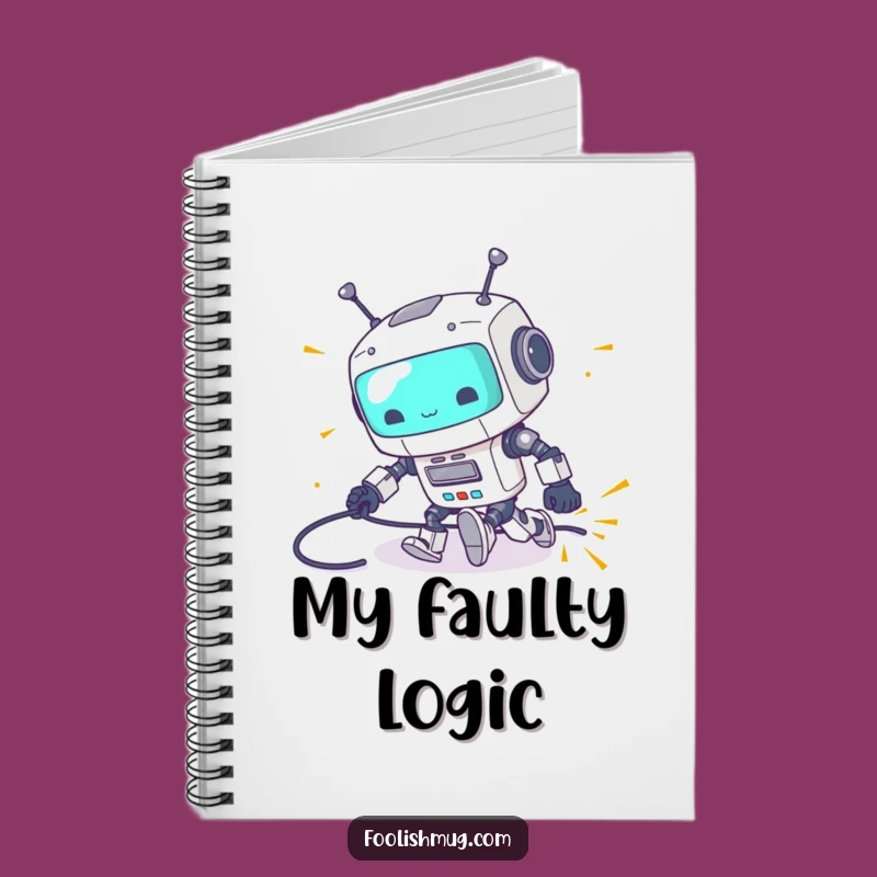 Funny Robot Tripping Notebook: Clumsy Bot Mishap for Notes & Funny Gifts!