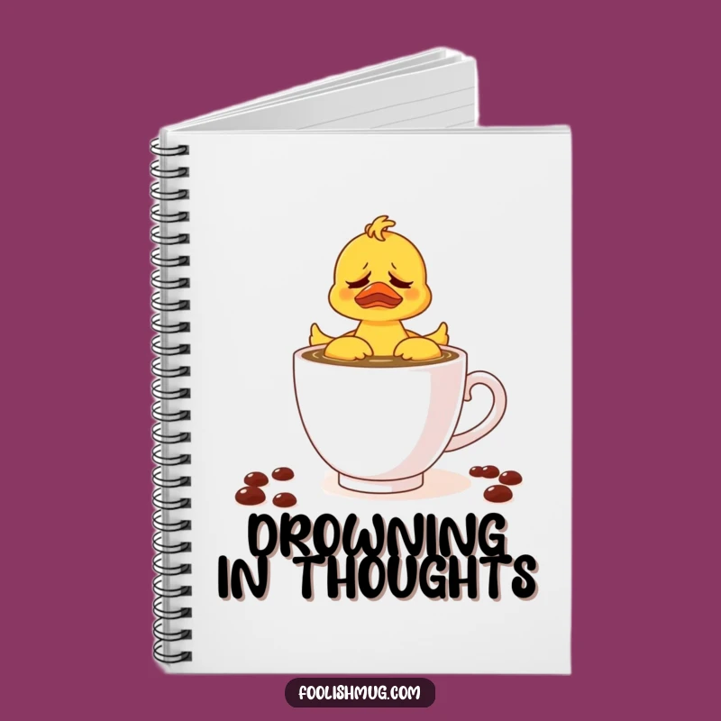 Funny Rubber Ducky Coffee Teacup Notebook: Your Thoughts, Brewed with Humor