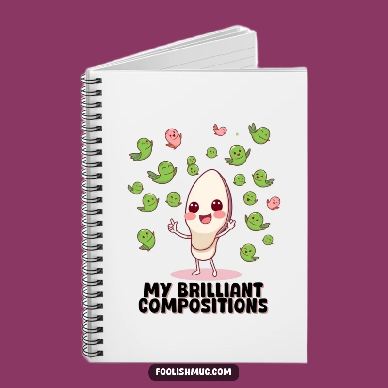 Funny Spoon Conducting Peas Notebook: A Whimsical Orchestral Delight, Perfect Funny Gift!