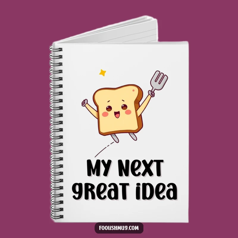 Funny Flying Toast Notebook: Spatula Adventure Journal, Hilarious Note-Taking Gift