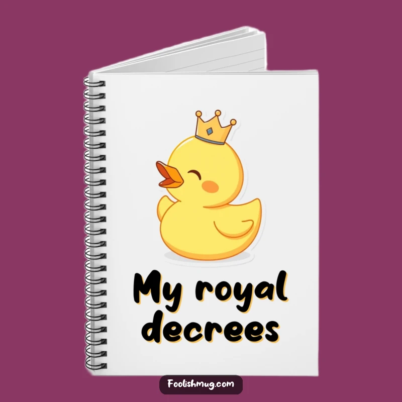 Funny Singing Duck Notebook, Journal Your Melodies with Humor