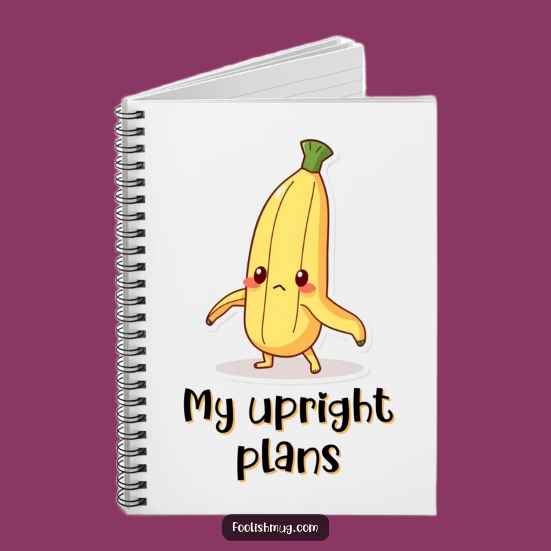 Funny Determined Banana Notebook: Jot Down Your Goals!