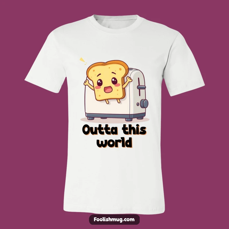 Funny Toast Leap T-Shirt: Comical Bread Escape for Hilarious Gifts!