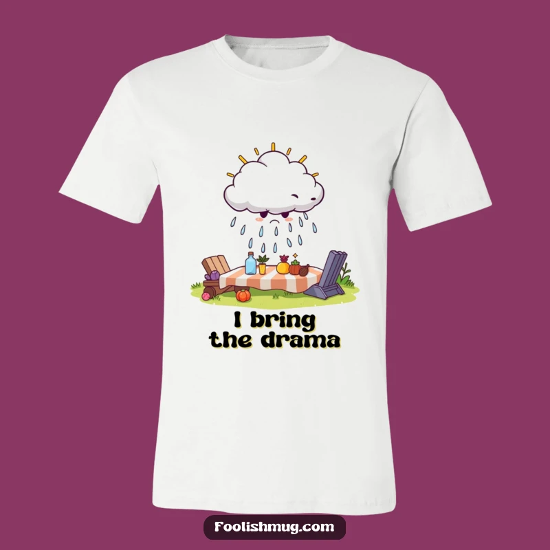Funny Grumpy Cloud T-Shirt: Stand Out Against the Sun