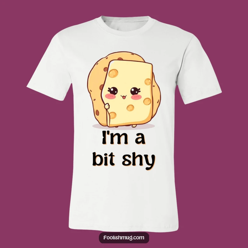Funny Shy Cheese Cracker T-Shirt: A Cheesy Introvert's Delight, Perfect Funny Gift!