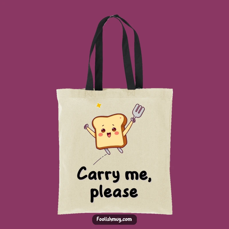 Funny Flying Toast Tote Bag: Spatula Adventure Carryall, Hilarious Breakfast Accessory Gift
