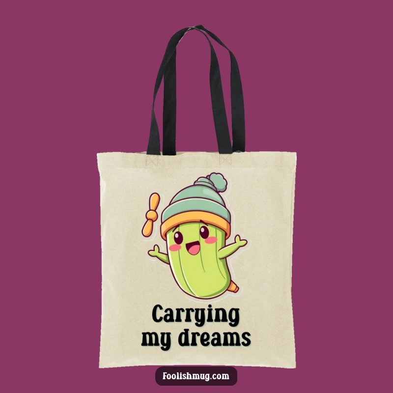Funny Pickle Propeller Beanie Tote Bag: Carry Your Laughs and Essentials
